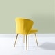 preview thumbnail 49 of 105, Luna Modern Glam Upholstered Tufted Back Side Accent Dining Chair with Small Base by HULALA HOME