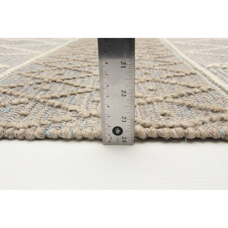 ECARPETGALLERY Braid weave Sienna Cream Wool Rug - 5'10 x 9'2