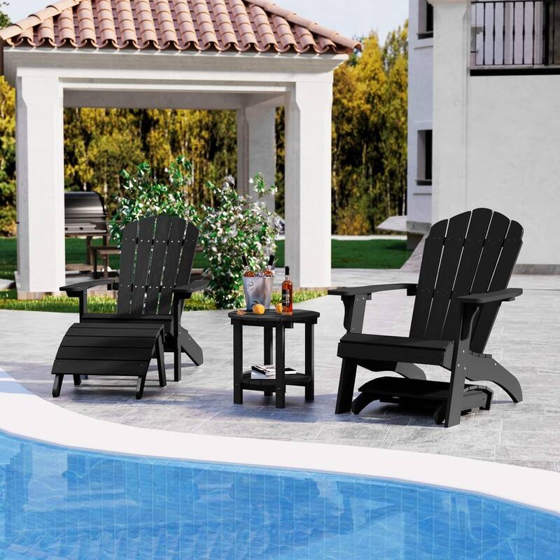 WINSOON Adirondack Ottoman,Folding Adirondack Foot Rest