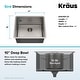 preview thumbnail 139 of 152, KRAUS Standart PRO Undermount Single Bowl Stainless Steel Kitchen Sink