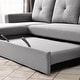 preview thumbnail 3 of 7, Reversible Pull out Sleeper L-Shaped Sectional Storage Sofa Bed