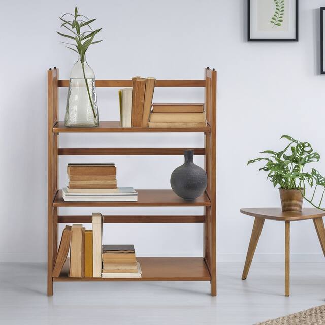 Porch & Den Edgemont Folding Stackable 27.5-inch Bookcase