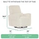 preview thumbnail 16 of 25, Evolur Holland Upholstered Plush Seating Glider Swivel