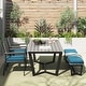 preview thumbnail 11 of 30, Corvus Orville 6-piece Aluminum Outdoor Dining Set with WPC Table Top
