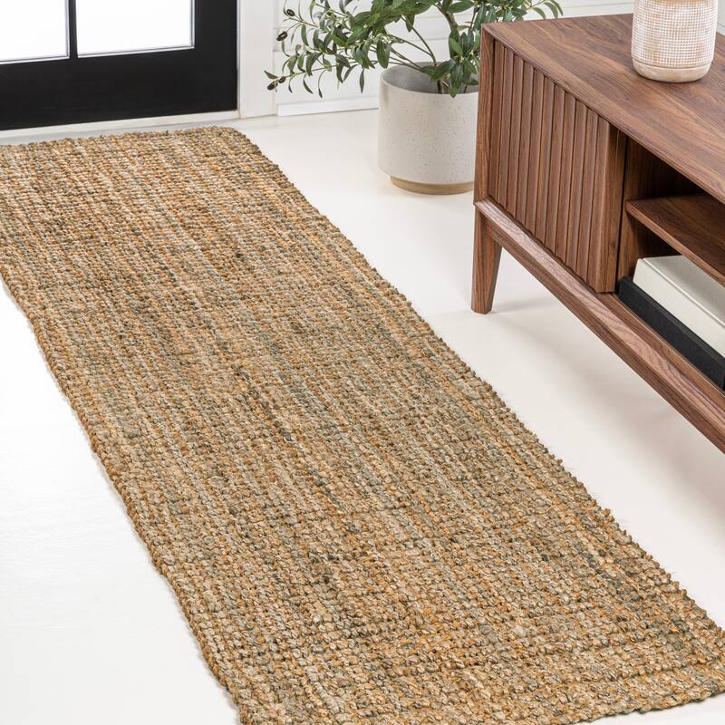 JONATHAN Y Cyrus Traditional Rustic Handwoven Jute Solid Natural Area Rug