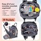 preview thumbnail 24 of 26, Bag Backpack with Portable Changing Pad, Pacifier Case and Stroller Straps, Large Unisex Baby Bags for Boys Girls