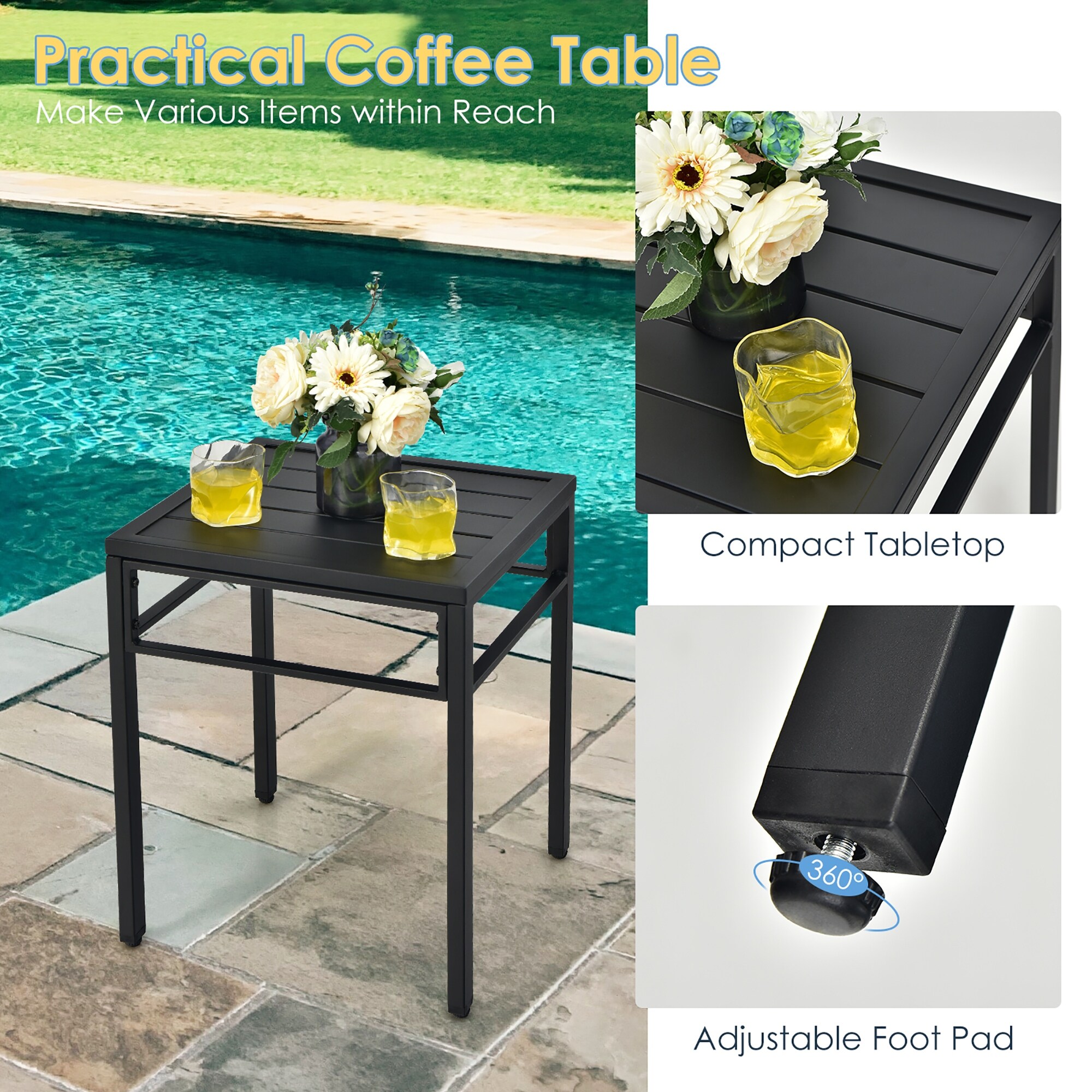 Rattan compact deals bistro set