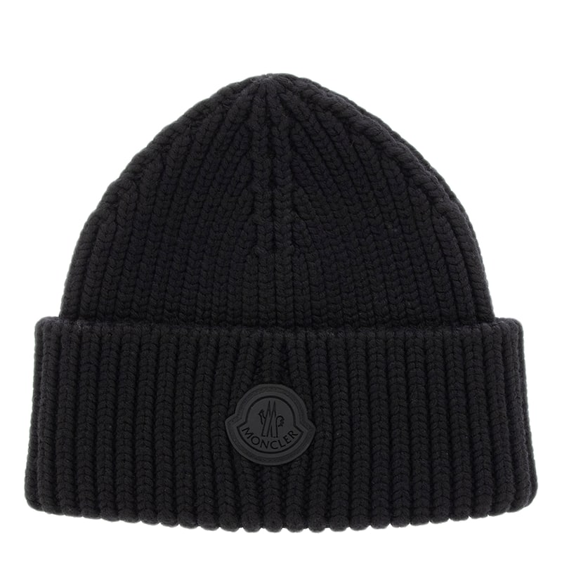 Moncler Logo Cotton Beanie - One Size Fits Most