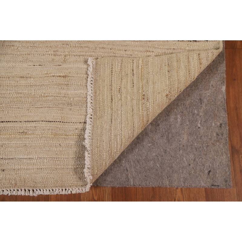 Reversible Kilim Modern Rug Hand-woven Wool Carpet - 4'9"x 6'0"