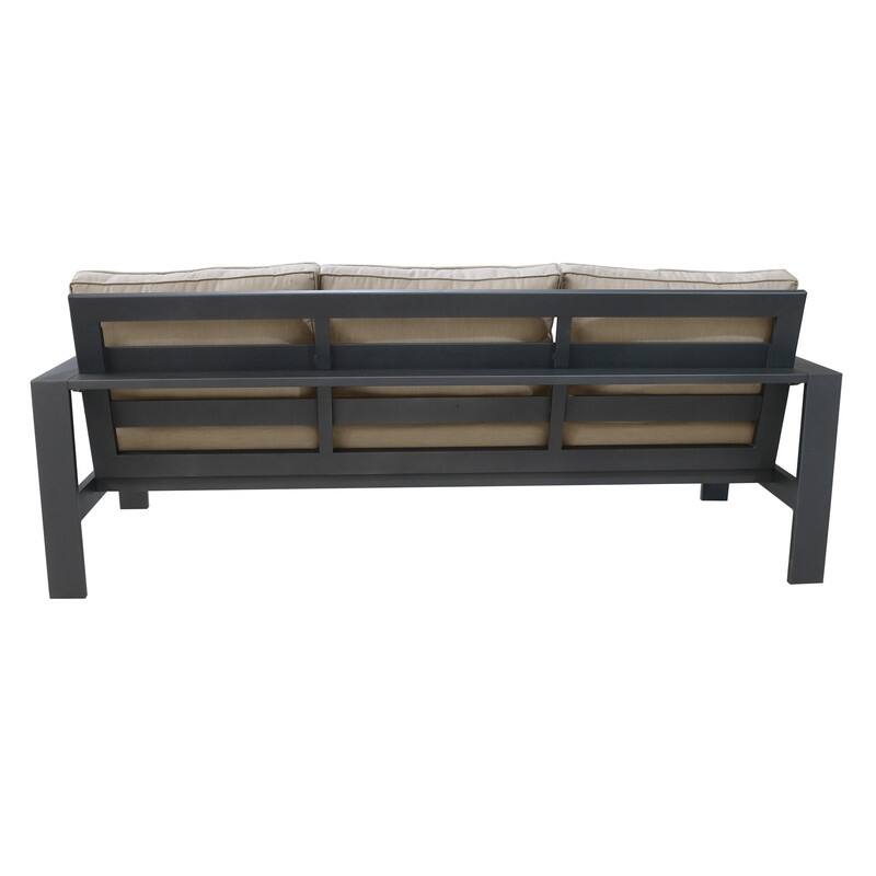 Katalla Luxury Aluminum Outdoor Sofa with Cushion by Havenside Home