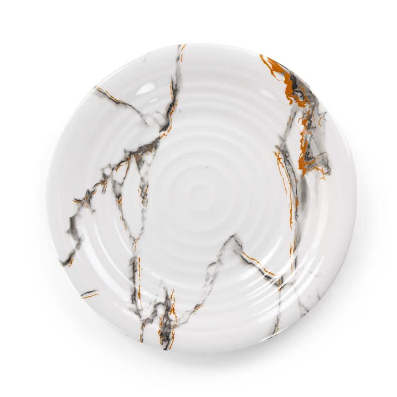 Lombardy 12 Piece Chip-Resistant Melamine Dinnerware Set in White