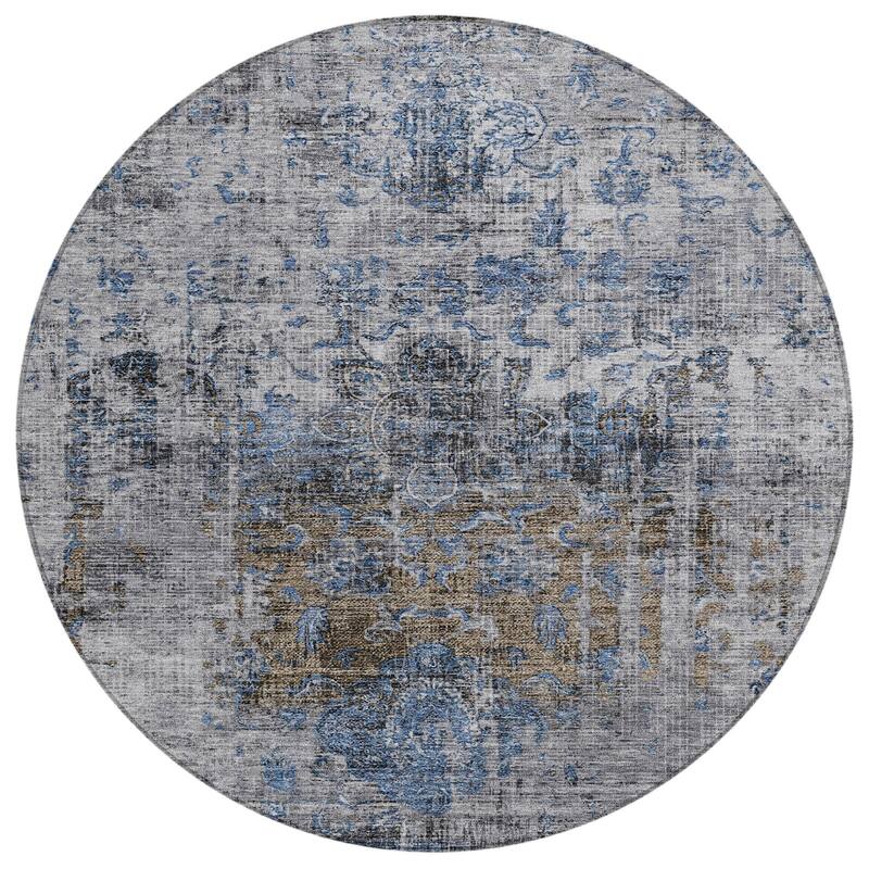 HomeRoots Floral Traditional Rectangle Outdoor Rug