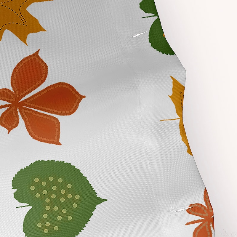 Leaf Stripe Shower Curtain