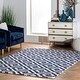 preview thumbnail 9 of 93, Nuloom Kellee Hand Tufted Geometric Wool Area Rug 12' x 15' - Navy