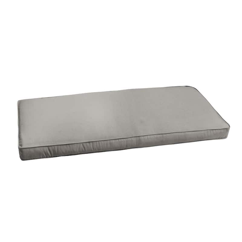 Grey Corded Indoor/ Outdoor Bench Cushion