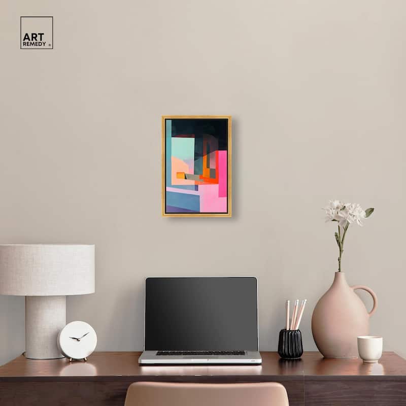 Color Blocks I Canvas by Art Remedy