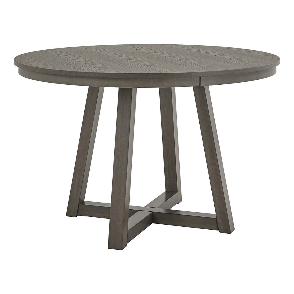 Harstad Wood Finish Fixed Top Round Dining Table by iNSPIRE Q Modern