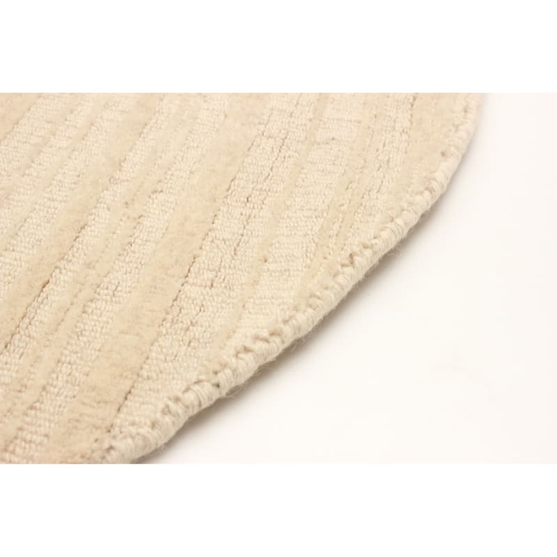 Kashkuli Gabbeh Cream Rug 4'0" x 3'11" - 4'0 x 3'11
