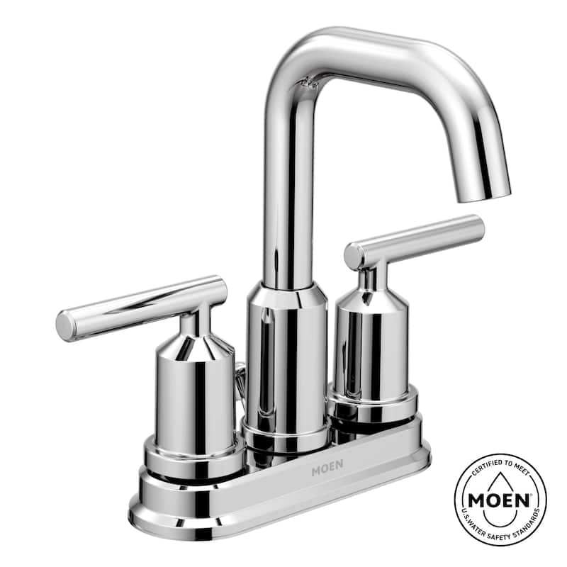 Moen Gibson Double Handle Centerset Bathroom Faucet with Duralast