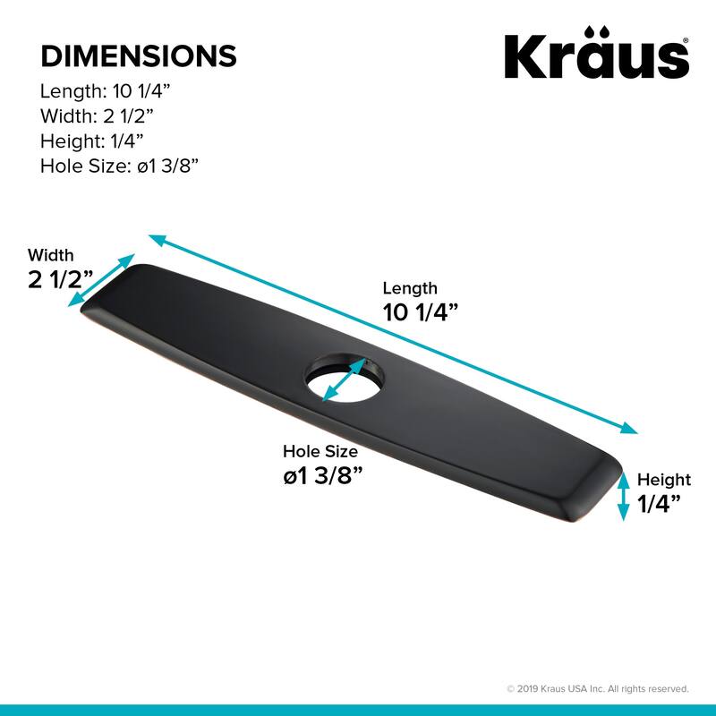 Kraus 2-1/2" Escutcheon Plate