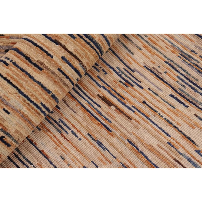 Boho Earthline Gabbeh Hand Knotted Wool Area Rug