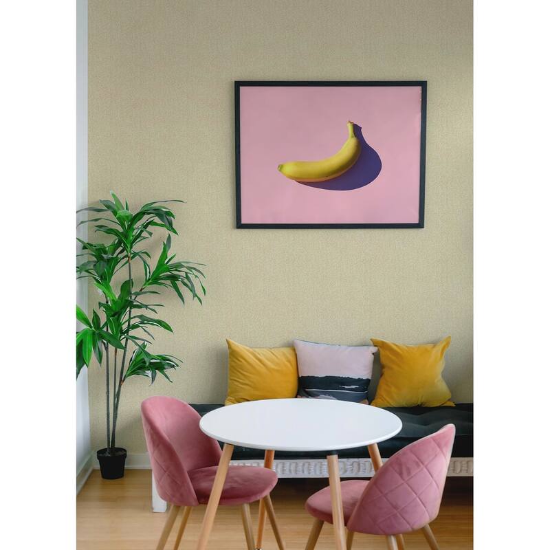 NuWallpaper Ashland Yellow Peel and Stick Wallpaper