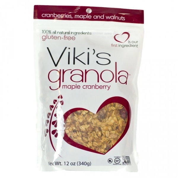 Viki's Granola Cranberry Walnut - Case of 6 - 12 oz.