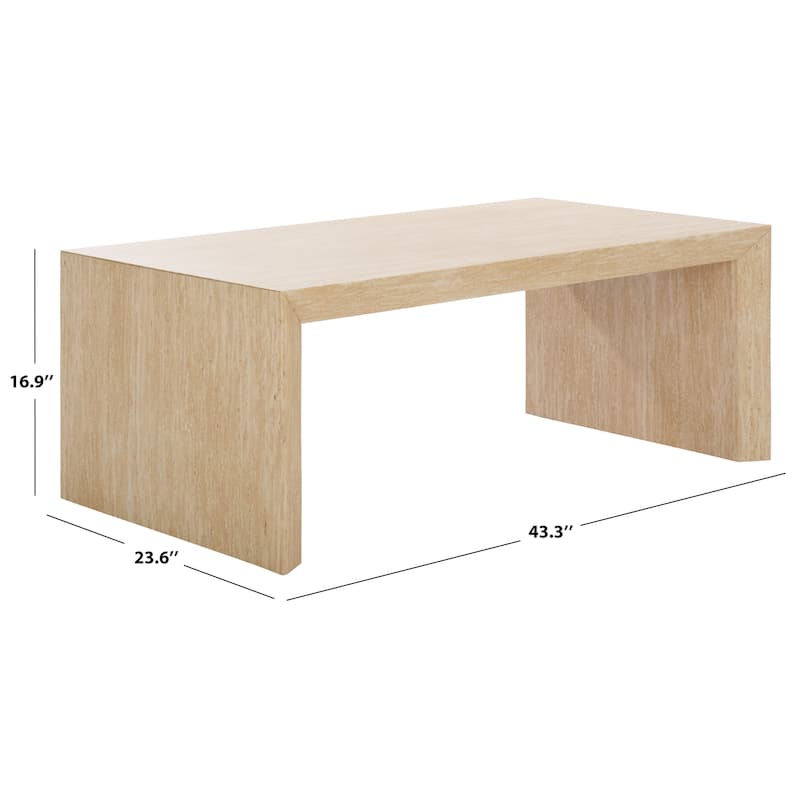 SAFAVIEH Valerie Coffee Table - 43" W x 24" D x 17" H - 43"W x 24"D x 17"H