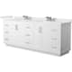 Option White / White Quartz Top / Brushed Nickel Hardware