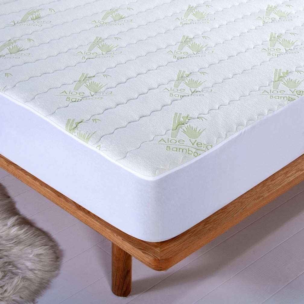 Aloe Vera Rayon from Bamboo Hypoallergenic Mattress Pad - On Sale - Bed  Bath & Beyond - 36112282