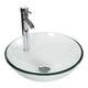 Option Glass clear round sink