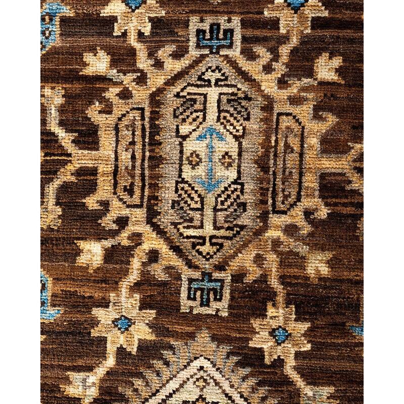 Serapi One-of-a-Kind Hand-Knotted Area Rug - Brown, 3' 11" x 6' 0" - 3' 11" x 6' 0"