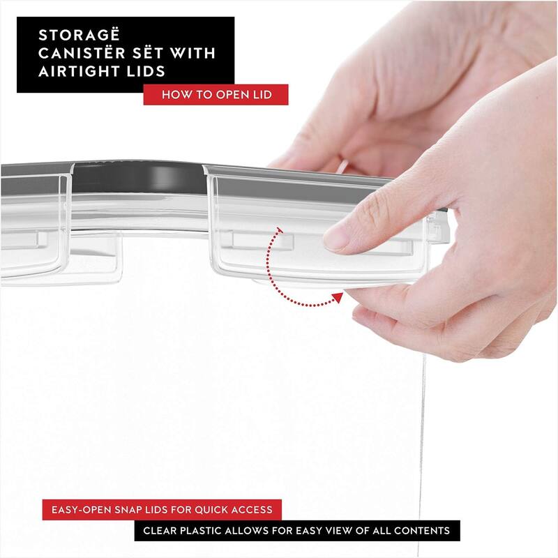 DWËLLZA KITCHEN 3.6L Airtight Food Storage Container Set of 4