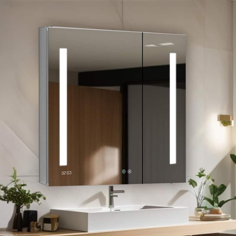 Medicine Cabinet With Light 30W x 30H x 5D