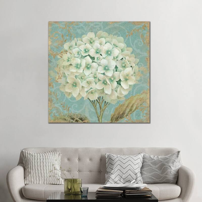 iCanvas "Hydrangea Square II" by Wild Apple Portfolio Canvas Print