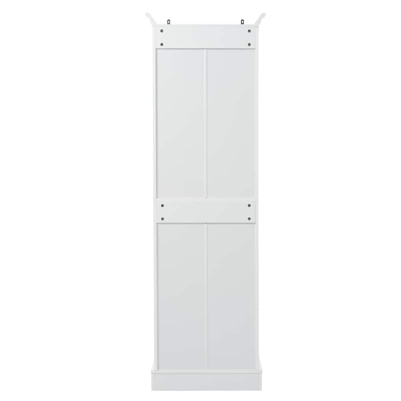 Freestanding Tall Storage Cabinet for Bathroom with Adjustable Shelves