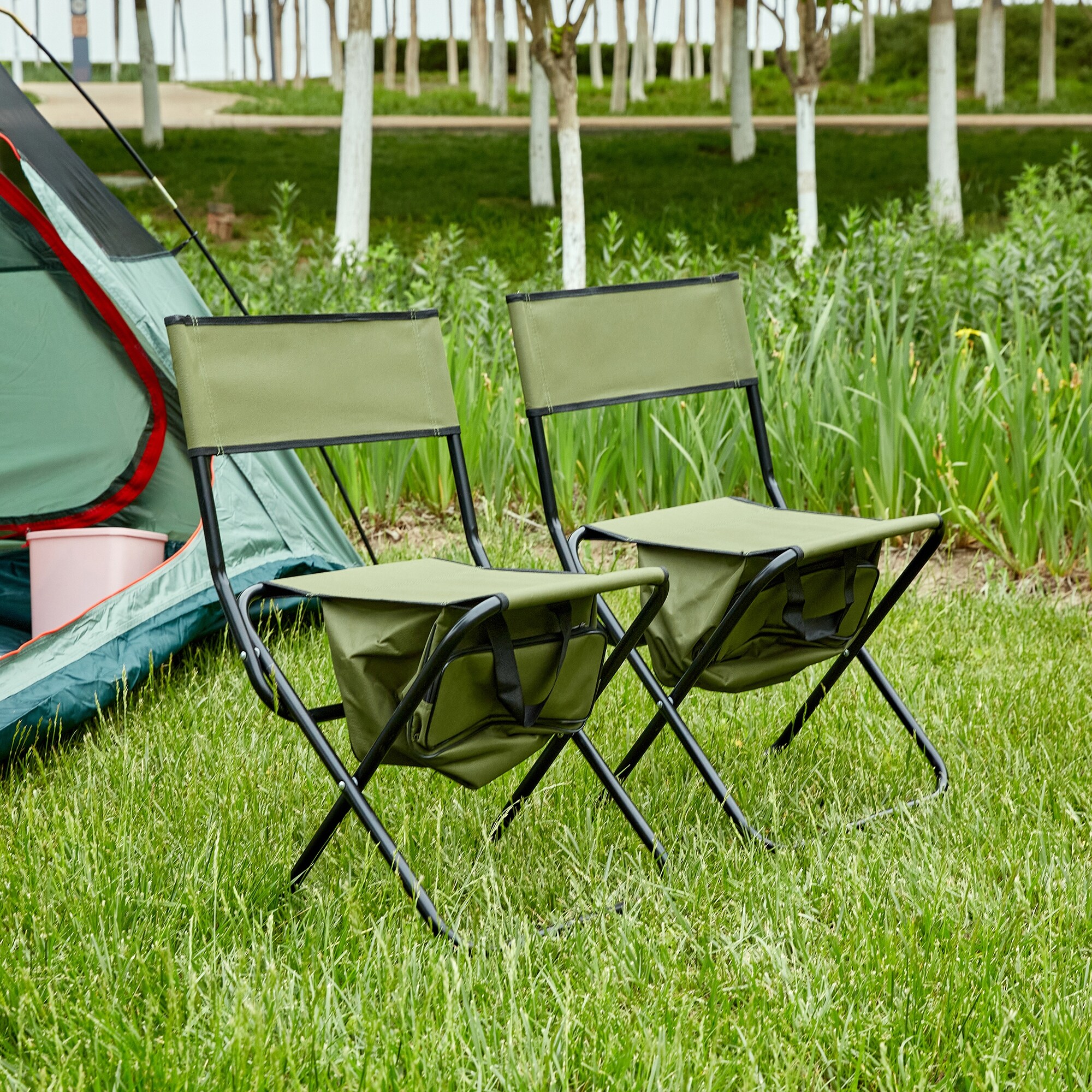 Portable lawn chairs in a bag online