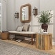 preview thumbnail 5 of 32, Arcilla Elemental - White Wood Tray Top Boat Accent Table
