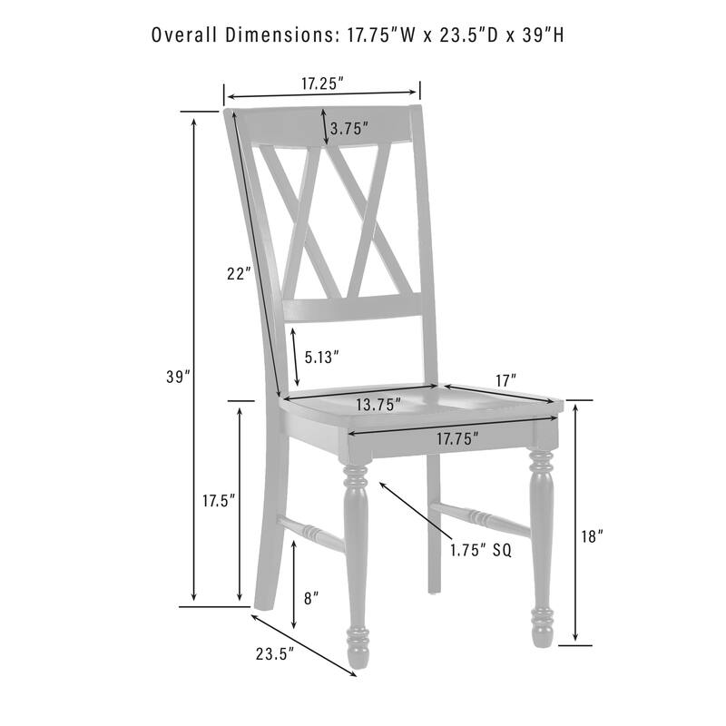 Crosley Shelby 5-Piece Dining Table Set For 4