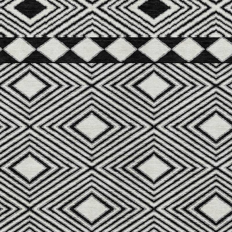 HomeRoots Geometric Transitional Rectangle Outdoor Rug