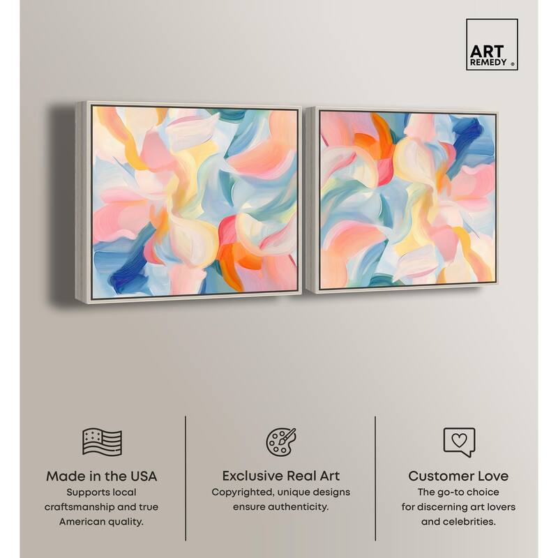 Mediterranean Pink Canvas by Art Remedy