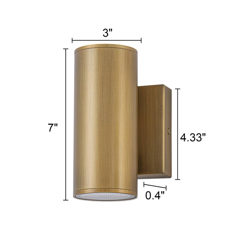 2 - Light Modern Industrial LED Outdoor Wall Sconce