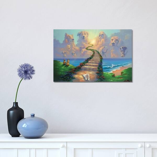 Icanvas All Dogs Go To Heaven Ii By Jim Warren Canvas Print Overstock 26637717