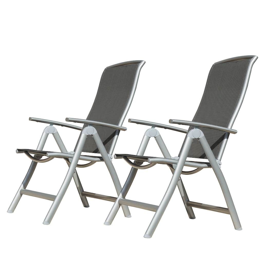 Patio Folding Chairs Set of 2