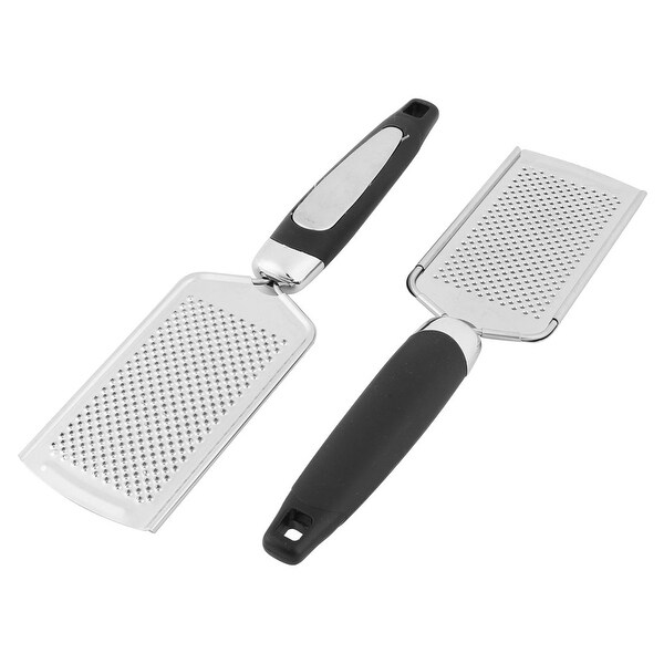 Unique BargainsHome Restaurant Metal Carrot Cheese Grinding Coarse Peeler Silver Tone 2 Pcs