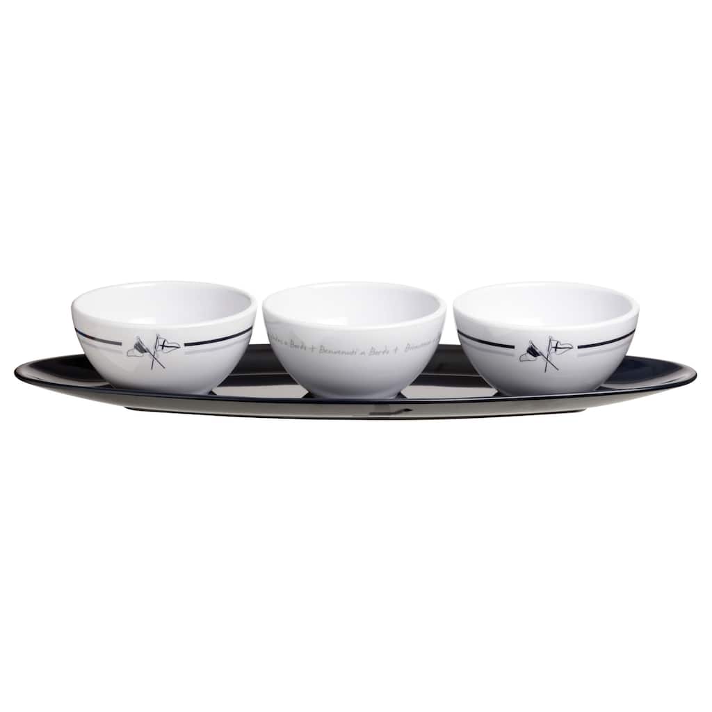 Welcome on Board Melamine Snack Set - 4-Pc. Set