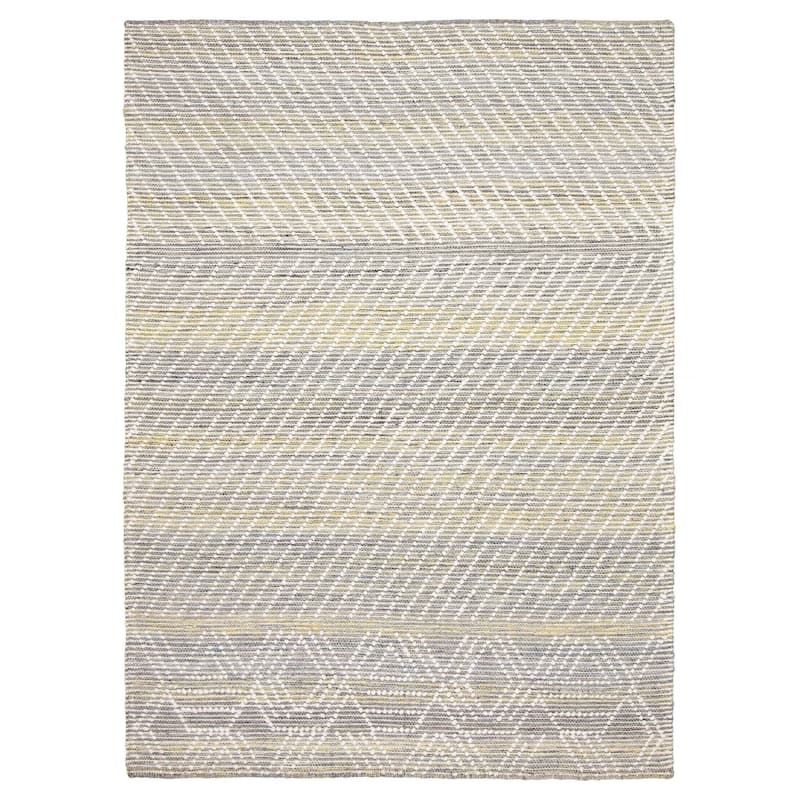 ECARPETGALLERY Braid weave Sienna Grey Wool Rug - 5'3 x 7'3 - Grey - 5'3 x 7'3