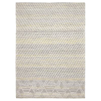 ECARPETGALLERY Braid weave Sienna Grey Wool Rug - 5'3 x 7'3