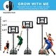 preview thumbnail 2 of 7, Portable Basketball Hoop Height Adjustable Basketball Hoop Stand