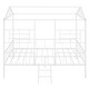 preview thumbnail 21 of 25, Twin Metal House Bed Frame with Slats, Treehouse Design for Kids